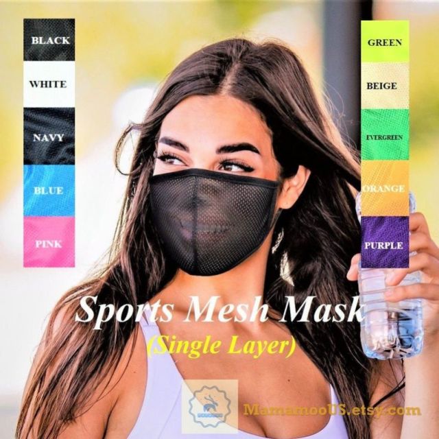 Single Layer Active Sports Face Mask