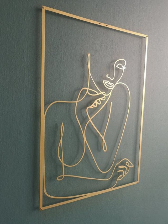 Gold Female Wall Decor Set