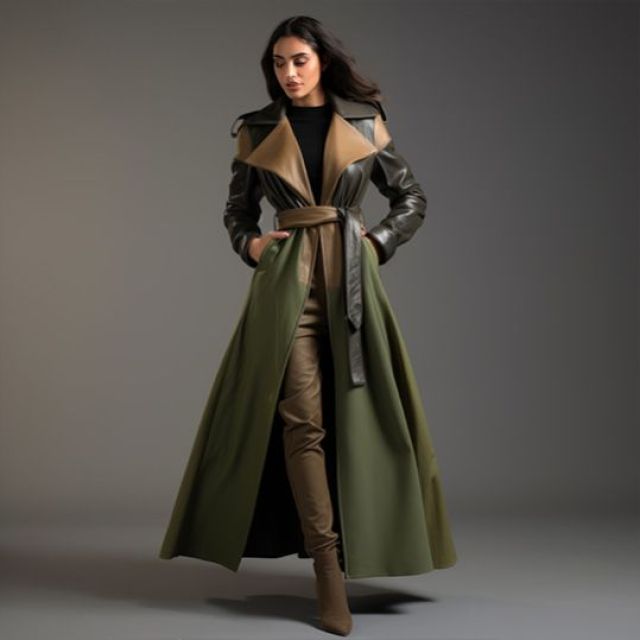 Trench Coat with Waist-Belt
